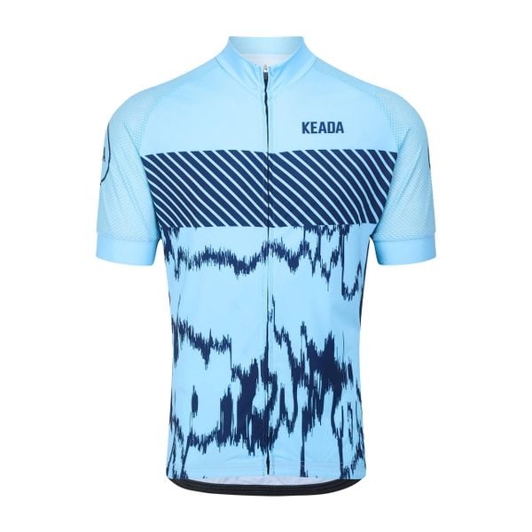 Damska koszulka rowerowa z krótkim rękawem – Signal Four. Niebieskie bluzki sportowe damskie KEADA SPORTS, xl, bez wzorów, bez ramiączek. Za 332.00 zł.