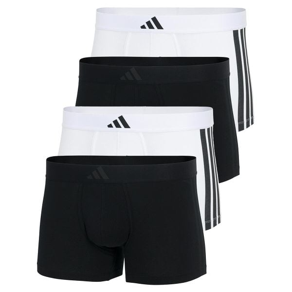 Bokserki Active Flex Cotton 3 Stripes 4 pak. Bokserki męskie Adidas, bez wzorów, z bawełny. Za 250.00 zł.