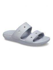 Crocs Klapki "Classic" w kolorze szarym rozmiar: 38/39. Szare klapki damskie Crocs, bez wzorów, bez obcasa. Za 87.81 zł.