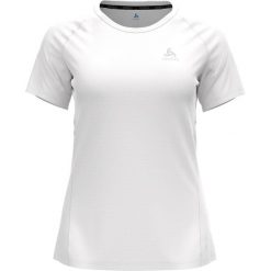 Koszulka sportowa damska Odlo T-shirt crew neck ESSENTIAL. Białe bluzki sportowe damskie Odlo, s, bez wzorów, z materiału, bez ramiączek. Za 168.60 zł.