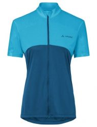 Koszulka damska Matera FZ Tricot. Niebieskie bluzki sportowe damskie Vaude, bez wzorów, z materiału, bez ramiączek. Za 295.70 zł.
