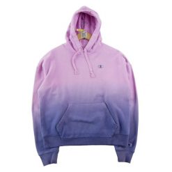 Bluza z kapturem damska krój relaxed. Fioletowe bluzy z kapturem damskie CHAMPION, m, z dresówki. Za 146.96 zł.