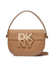 DKNY Torebka Echo Sm Flap Cbody R42EKE28 Brązowy. Brązowe torebki klasyczne damskie DKNY, bez wzorów, ze skóry, bez dodatków. Za 789.99 zł.