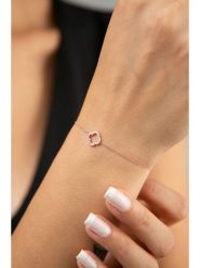 Miu Silver Pozłacana bransoletka z cyrkoniami rozmiar: onesize. Różowe bransoletki damskie Miu Silver, pozłacane. Za 82.99 zł.