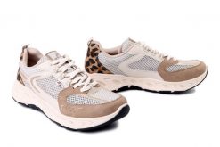 RIEKER M6501-60 beige, półbuty damskie. Brązowe półbuty damskie Rieker, bez wzorów, bez obcasa. Za 389.90 zł.