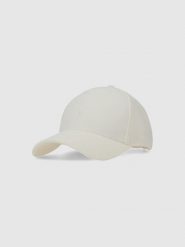 4F Czapka z daszkiem strapback uniseks - biała Uniwersalny. Białe czapki z daszkiem damskie 4f, bez wzorów, z syntetyku. W wyprzedaży za 59.99 zł.