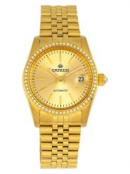 Empress Zegarek automatyczny "Constance" w kolorze złotym rozmiar: onesize. Żółte, analogowe zegarki męskie Empress, ze stali. Za 543.99 zł.