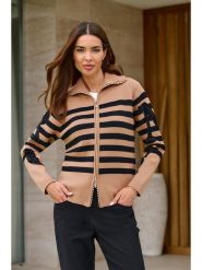 Heine Kardigan w kolorze jasnobrązowo-czarnym rozmiar: 46. Brązowe kardigany damskie Heine, bez wzorów. Za 82.99 zł.