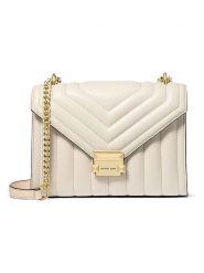 Michael Kors Torebka w kolorze kremowym - 24 x 18 x 9 cm rozmiar: onesize. Brązowe torebki klasyczne damskie Michael Kors, bez wzorów, z materiału, pikowane, bez dodatków. Za 1,361.74 zł.