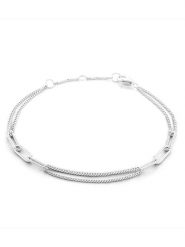 Eclat d'Argent Srebrna bransoletka rozmiar: onesize. Szare bransoletki damskie Eclat d'Argent, srebrne. Za 118.28 zł.