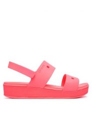 Crocs Sandały Brooklyn 212708 Różowy. Czerwone sandały dziewczęce Crocs, z tworzywa sztucznego, bez zapięcia. Za 169.99 zł.