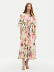 Guess Sukienka codzienna W5PK1Z WHHF0 Kolorowy Regular Fit. Sukienki damskie Guess, na co dzień, xs, z aplikacjami, z syntetyku, bez kołnierzyka, bez ramiączek, proste. Za 779.99 zł.