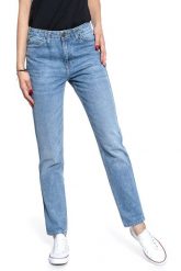 SPODNIE DAMSKIE LEE TAILORED MOM LIGHT STONE L31IGAQA 112107148. Spodnie materiałowe damskie Lee, bez wzorów, z jeansu. Za 199.99 zł.