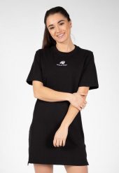 Neenah Koszulka Dress - Czarny. Czarne bluzki sportowe damskie GORILLA WEAR, xs, bez wzorów, z bawełny, bez ramiączek. Za 196.10 zł.