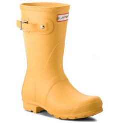 Kalosze Hunter. Żółte kalosze damskie Hunter, bez wzorów. Za 309.99 zł.