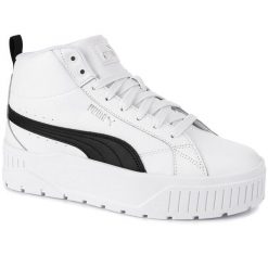 Buty sportowe sneakersy damskie wysokie na platformie PUMA KARMEN II MID 397459-. Białe buty sportowe na co dzień damskie Puma, bez wzorów. Za 209.00 zł.