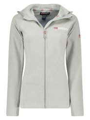 Geographical Norway Kurtka polarowa "Tugood" w kolorze jasnoszarym rozmiar: XL. Szare kurtki męskie Geographical Norway, xl, bez wzorów, z materiału, bez kaptura. Za 87.19 zł.