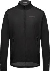 Kurtka wodoodporna Gore Concurve. Czarne kurtki treningowe męskie GORE WEAR, l, bez wzorów, z materiału, do biegania. Za 510.20 zł.
