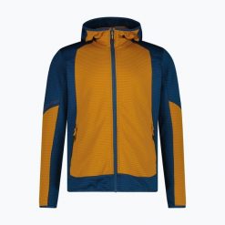 Bluza męska CMP 36G6327. Żółte bluzy z kapturem męskie CMP, l, z elastanu. Za 309.99 zł.