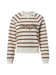 Rich & Royal Bluza Kobiety Bawełna biały|brązowy, M. Białe bluzy bez kaptura damskie Rich & Royal, m, z bawełny. Za 329.95 zł.