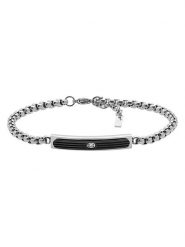 U.S. Polo Assn. Bransoletka z elementem ozdobnym rozmiar: onesize. Czarne biżuteria dla mężczyzn U.S. Polo Assn., z kryształem, ze stali. Za 95.99 zł.