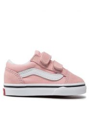 Vans Tenisówki Old Skool V VN000D3Y9AL1 Różowy. Czerwone buty sportowe dziewczęce Vans, bez wzorów, ze skóry, bez zapięcia. Za 149.99 zł.