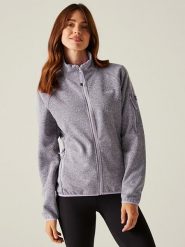 Regatta Kurtka polarowa "Ravenhill" w kolorze szaro-fioletowym rozmiar: 44. Różowe kurtki damskie Regatta, bez wzorów, z polaru, bez kaptura. Za 110.29 zł.