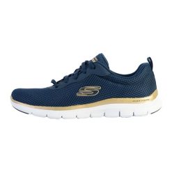 Buty sportowe damskie Skechers Flex Appeal 4.0 Brillant View. Białe buty sportowe na co dzień damskie Skechers, bez wzorów, z materiału, trekkingowe. Za 219.00 zł.