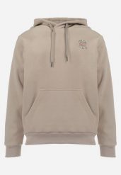 Beżowa Bluza z Kapturem i Haftem Usja. Brązowe bluzy z kapturem męskie Born2be, m. Za 74.99 zł.