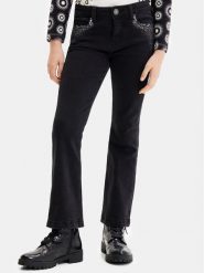 Desigual Jeansy 23WGDD06 Czarny Regular Fit. Czarne spodnie dziewczęce Desigual, z bawełny. Za 189.99 zł.