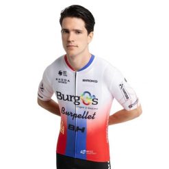 Męska koszulka kolarska z krótkim rękawem Burgos Burpellet BH x Siroko Siroko. Białe t-shirty sportowe męskie SIROKO, m, bez ramiączek, rowerowe. W wyprzedaży za 210.00 zł.