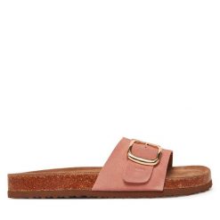 Klapki s.Oliver. Brązowe klapki damskie S.Oliver, bez wzorów, bez obcasa. Za 159.99 zł.