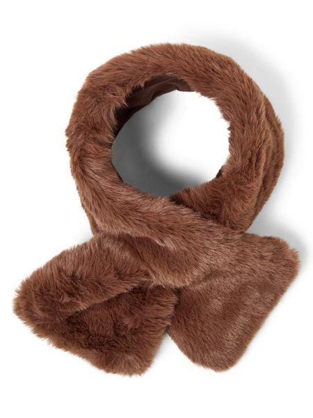 Marie Lund szal ze sztucznego futra Kobiety brązowy, ONE SIZE. Brązowe szaliki i kominy damskie Marie Lund, bez wzorów. Za 149.95 zł.