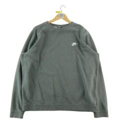 Second life - Bluza męska Nike szara - Stan dobry. Szare bluzy sportowe męskie Nike, bez wzorów, z jeansu, klasyczne, bez kołnierzyka, bez ramiączek. Za 106.46 zł.