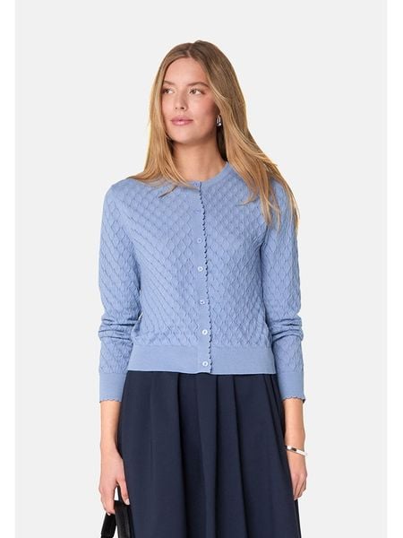 Rodier Kardigan w kolorze błękitnym rozmiar: L. Niebieskie kardigany damskie Rodier, l, bez wzorów, z kaszmiru. Za 261.05 zł.