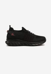 Czarno-Czerwone Buty Sportowe Sneakersy z Ozdobnym Tłoczeniem Daviros. Czarne buty sportowe na co dzień męskie Born2be, z jeansu, bez zapięcia. Za 69.99 zł.