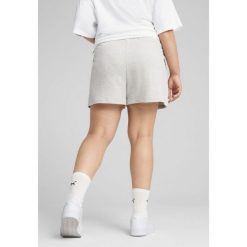 Damskie szorty z małym logo No. 1 ESS 4'' PUMA Light Gray Heather. Czarne szorty damskie Puma, bez wzorów, eleganckie. W wyprzedaży za 94.00 zł.
