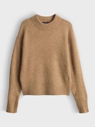 OPUS Sweter "Pitan" w kolorze karmelowym rozmiar: 36. Brązowe swetry klasyczne damskie Opus, z wełny, bez kołnierzyka. Za 259.95 zł.