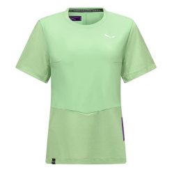 T-shirt damski Salewa Pedroc Dry'Ton. Zielone t-shirty damskie Salewa, l, bez wzorów, bez kołnierzyka. Za 291.00 zł.