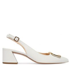 Czółenka HÖGL. Białe czółenka damskie HÖGL, bez wzorów, bez obcasa. Za 749.99 zł.