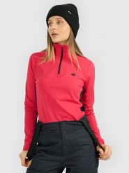 4F Bielizna termiczna ocieplana (góra) damska - różowa XL. Czerwona bielizna termoaktywna damska 4f, xl, bez wzorów, z materiału. Za 129.99 zł.