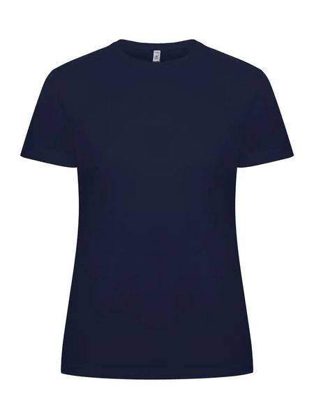 Clique Classic OC-T Women T-shirt 100% bawełna organiczna, dark navy. Niebieskie t-shirty damskie CLIQUE, xl, bez wzorów, z bawełny, bez kołnierzyka. Za 118.39 zł.