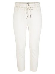 Tom Tailor Dżinsy - Slim fit - w kolorze białym rozmiar: 46/L28. Białe jeansy damskie Tom Tailor, z podwyższonym stanem. Za 131.74 zł.