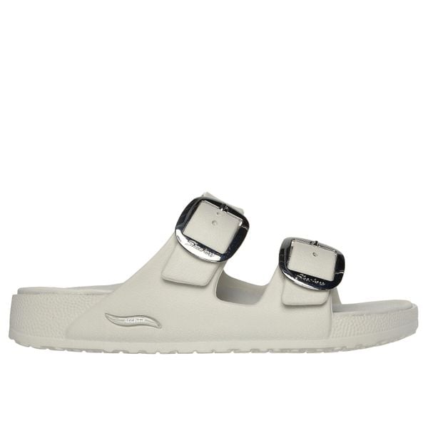 Klapki złota gwiazda damskie Skechers Arch Fit Cali Breeze. Brązowe klapki damskie Skechers, bez wzorów, bez obcasa. Za 290.00 zł.