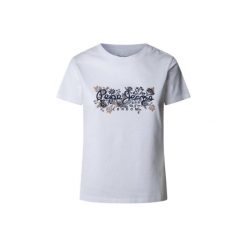 Koszulka damska Pepe Jeans Rosalind. Białe bluzki damskie Pepe Jeans, bez wzorów, z jeansu, bez kołnierzyka. W wyprzedaży za 108.00 zł.