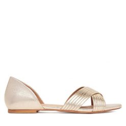 Baleriny Clara Barson. Żółte baleriny damskie Clara Barson, bez wzorów, bez obcasa. Za 99.99 zł.