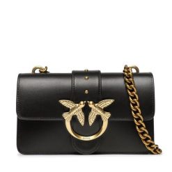 Torebka PINKO. Czarne torebki klasyczne damskie Pinko, bez wzorów, wizytowe, bez kołnierzyka, bez ramiączek. Za 1,299.00 zł.