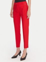 Maryley Spodnie materiałowe 25IB52Z/M17/43MA Czerwony Regular Fit. Czerwone spodnie materiałowe damskie Maryley, bez wzorów, z materiału. Za 259.99 zł.