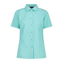 Damska koszulka z krótkim rękawem CMP. Niebieskie t-shirty damskie CMP, l, bez wzorów, z materiału, bez kołnierzyka. Za 213.50 zł.