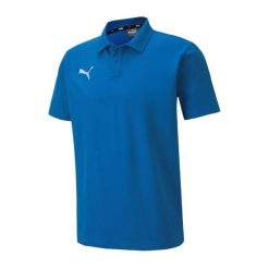 Koszulka Polo Męska TeamGoal 23. Niebieskie koszulki polo męskie Puma, m, bez wzorów, bez ramiączek. Za 178.99 zł.